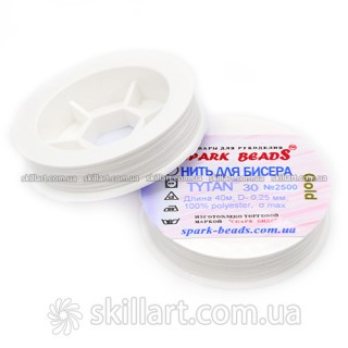 Нитки для бисера Tytan 30 Spark Beads (40м), 2500